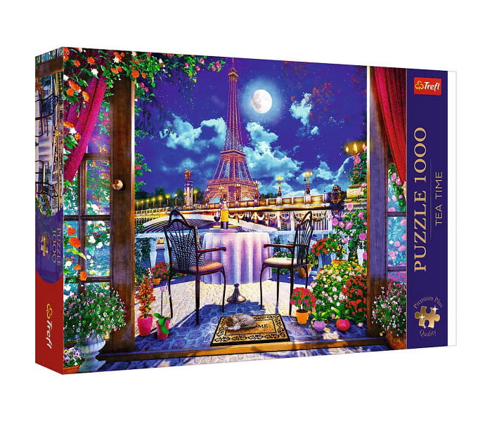 Puzzle 1000 Premium Plus Paryż w blasku księżyca - Trefl