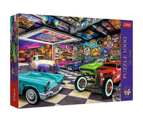 Puzzle 1000 Premium Plus Garaż kolekcjonera samochodów - Trefl