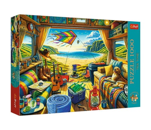 Puzzle 1000 Premium Plus Kamperem w podróży - Trefl
