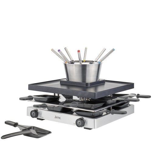 zestaw do raclette i fondue, dla 8 os., 31 x 34 x 16,5 cm