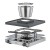 zestaw do raclette i fondue, dla 8 os., 31 x 34 x 16,5 cm
