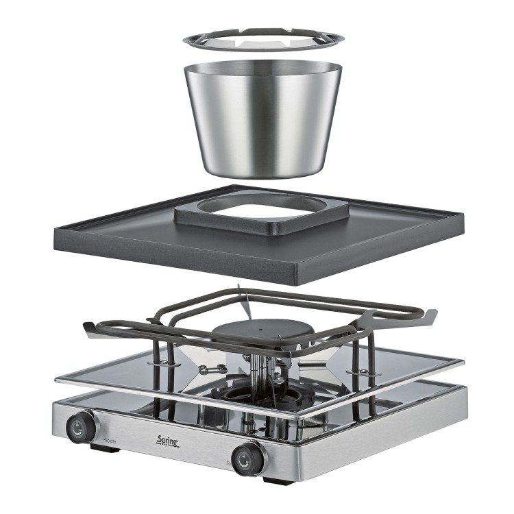 zestaw do raclette i fondue, dla 8 os., 31 x 34 x 16,5 cm