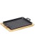 Patelnia grillowa na podstawce, 32 x 22 x 3,5 cm, żeliwo/drewno sosnowe