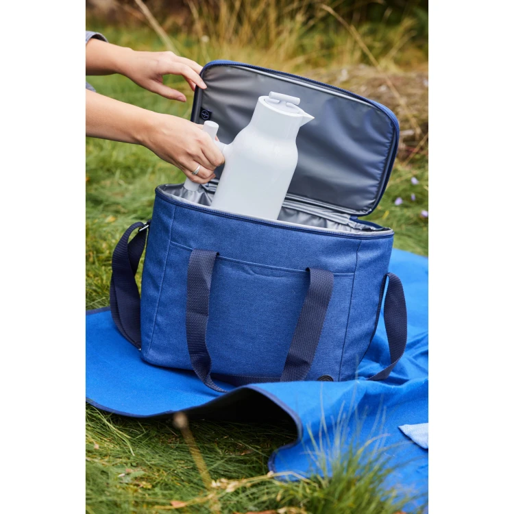 Torba termiczna City, rPET, 34 x 24 x 28 cm, 20 l, niebieska