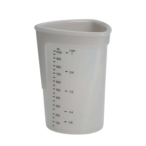 Miarka silikonowa, 1 l, szara