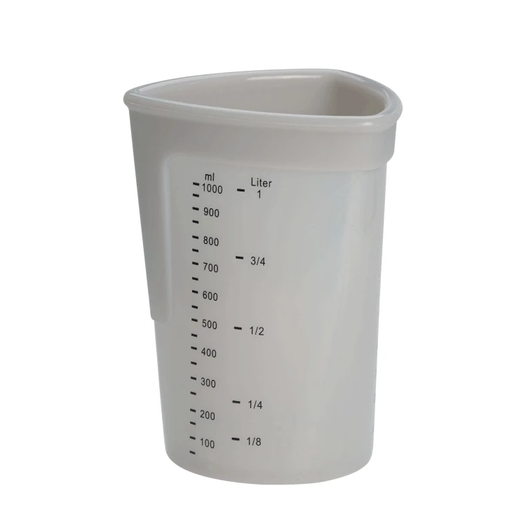 Miarka silikonowa, 1 l, szara