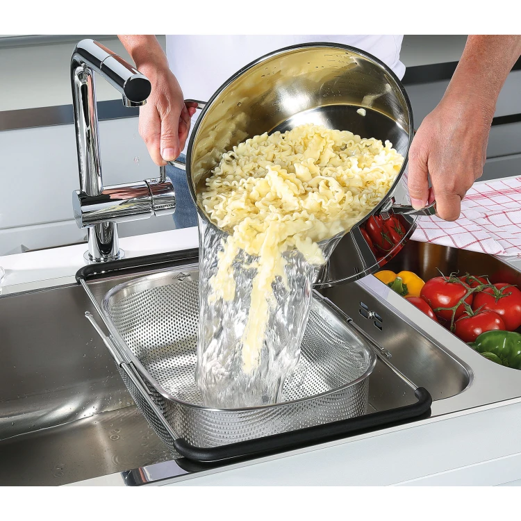 Durszlak z rozkładanymi uchwytami, od 34 do 58 cm