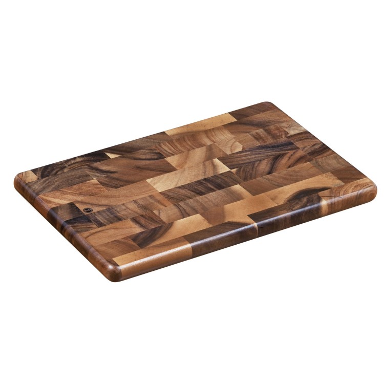 deska do krojenia typu end grain, akacja, 36x23x2 cm