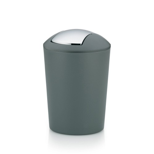 Kosz na śmieci łazienkowy, 5,0 l, szary