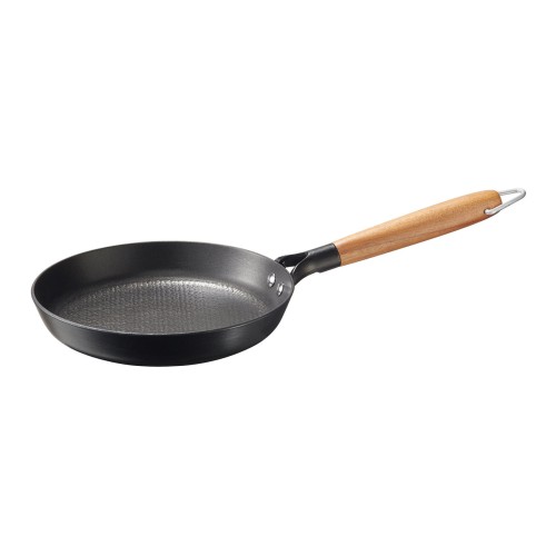 Patelnia żeliwna z powłoką nieprzywierającą, śred. 24 cm, czarna