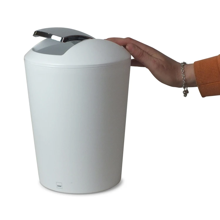 Kosz na śmieci łazienkowy, 5,0 l, biały
