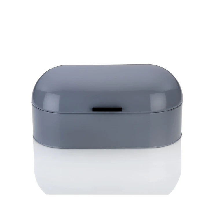 Chlebak metalowy, 44x21,5 cm, szary