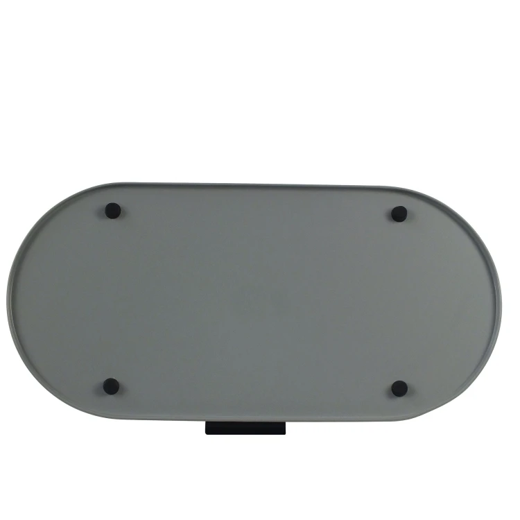 Chlebak metalowy, 44x21,5 cm, szary