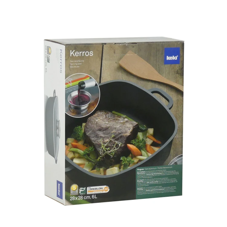 Patelnia do serwowania 6,0 l, 28x28x11 cm