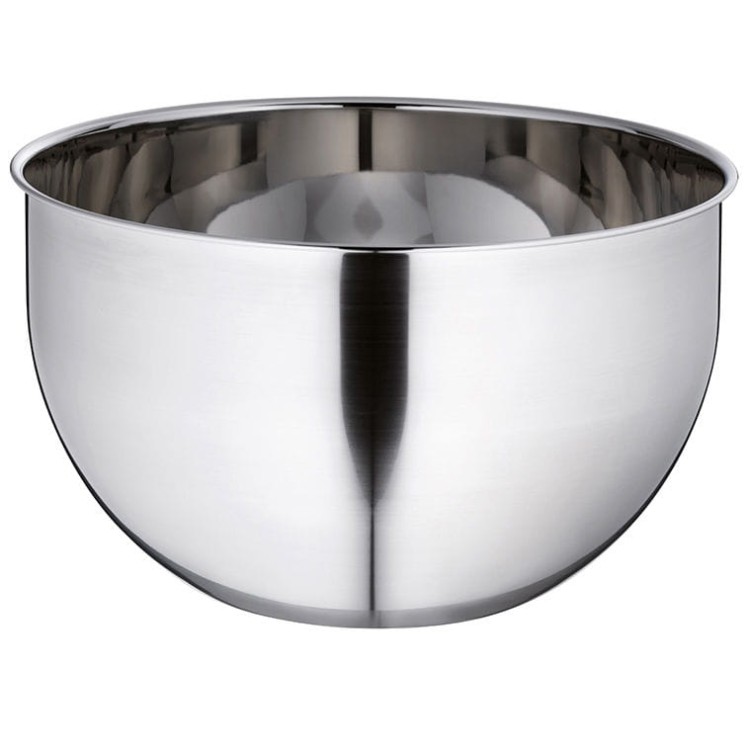 Stalowa miska, śred.26 cm, wys. 16 cm, 6,0 l