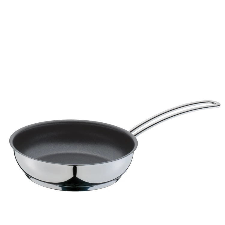 Mini-patelnia z powłoką nieprzywierającą, stal nierdzewna, śred. 18 cm