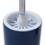 Ceramiczny zestaw do WC, śred.10,5 cm, wys.46 cm, granatowy