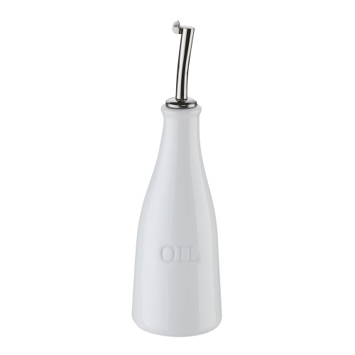 Dozownik do oliwy, porcelana/stal nierdzewna, 0,25 l, śred. 7 x 23,5 cm