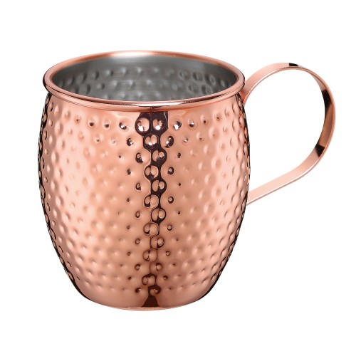 Kubek do Moscow Mule, stal nierdzewna/miedź, 0,5 l, śred. 9,5 x 9,5 cm, młotkowany