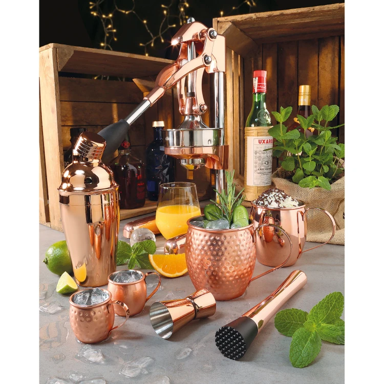 Kubek do Moscow Mule, stal nierdzewna/miedź, 0,5 l, śred. 9,5 x 9,5 cm, młotkowany