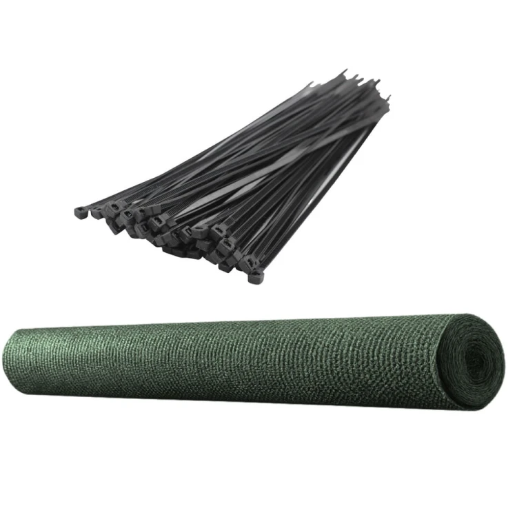 Siatka Cieniująca Na Ogrodzenie Płot Maskująca Szara 1.5M 10M 140g/m²