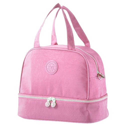 Torba Termiczna Izolacyjna Śniadaniowa Pas z Regulacją Różowa 27cm