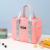 Torba Termiczna Izolacyjna Śniadaniowa Lunch Bag Różowa 24cm