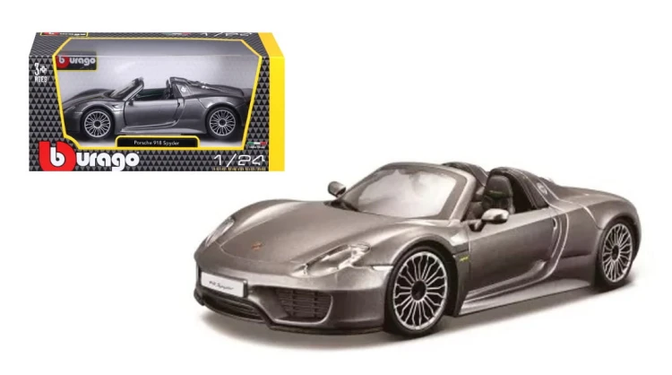 Bburago 1:24 Porsche 918 Spyder Grey