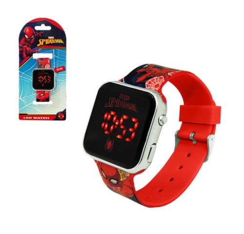 Zegarek cyfrowy led - Spiderman - Kids Euroswan zabawki licencja