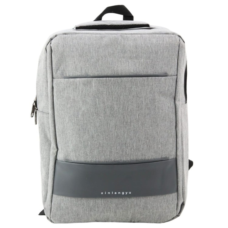 Plecak Miejski Biznesowy USB Przegroda Środkowa Szary 14L 40cm