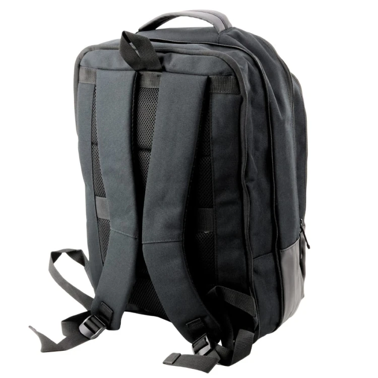 Plecak Biznesowy USB Kieszeń Na Laptopa Czarny 16L 45cm