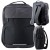 Plecak Miejski Biznesowy USB Kieszeń na Laptopa Czarny 16L 45cm