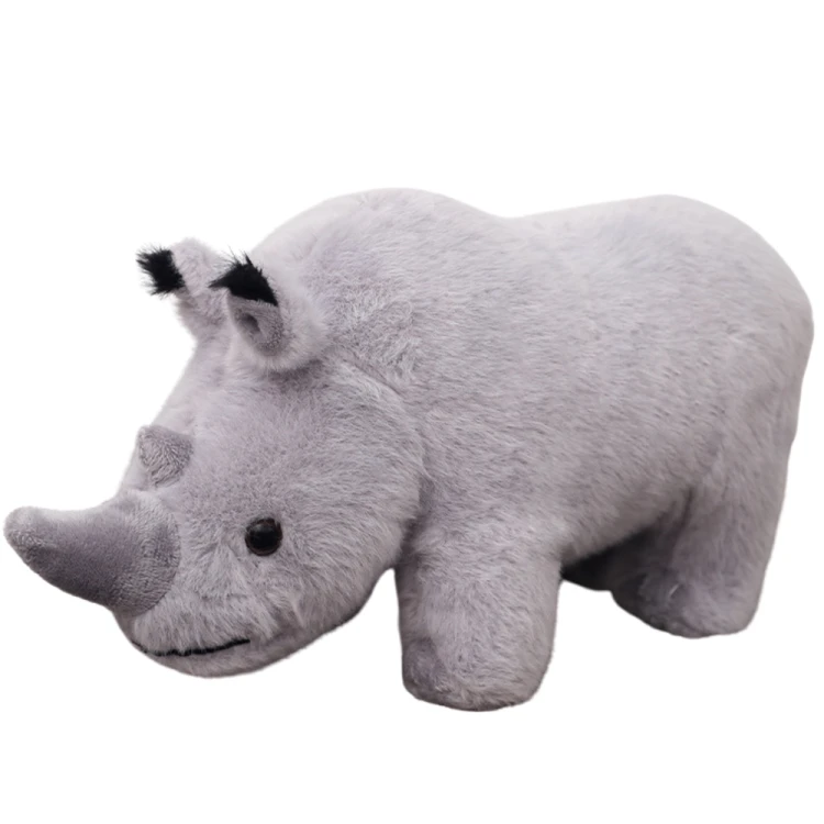 Maskotka Pluszowa Nosorożec Pluszak Przytulanka Szary 30cm