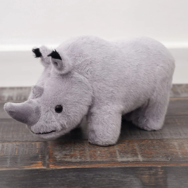 Maskotka Pluszowa Nosorożec Pluszak Przytulanka Szary 30cm