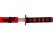 Drewniany Miecz Czerwony Rekwizyt Dla Rycerza 73 cm