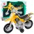 Motor Crossowy Off-Road Napęd Światła Dźwięki Żółty