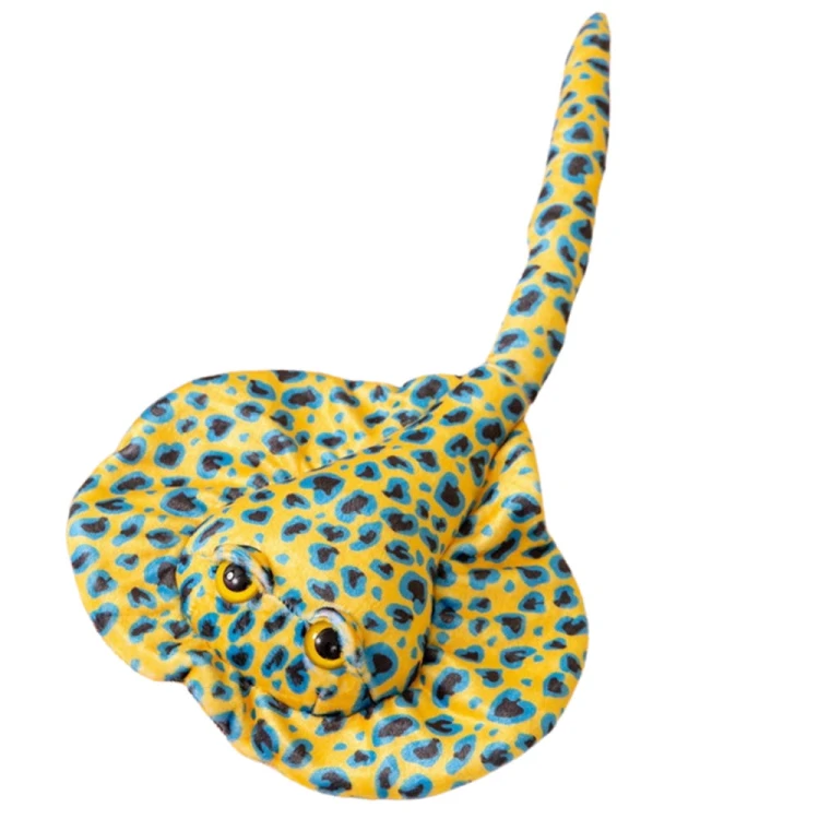Maskotka Pluszowa Płaszczka Przytulanka Żółta W Kropki 50cm